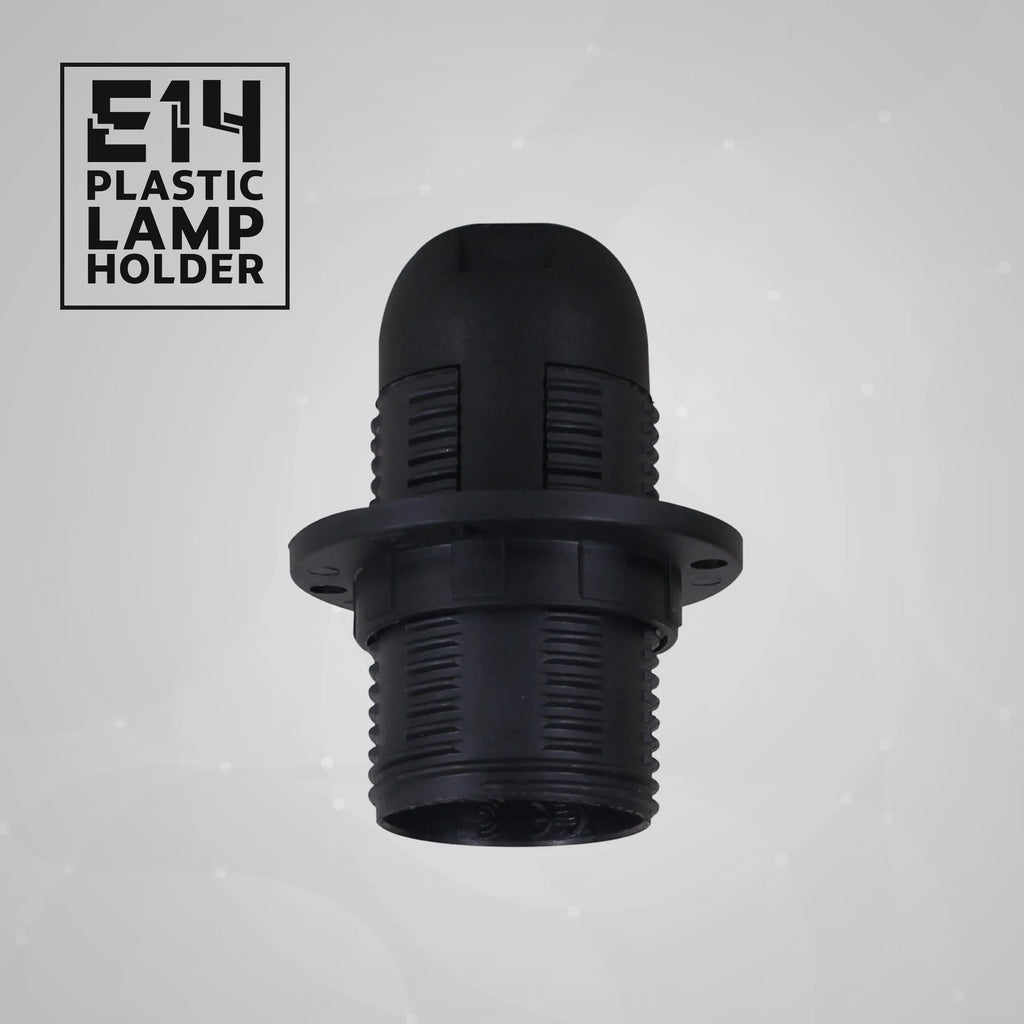 E14 Bulb Holder Edison Small Screw Black Plastic Lamp holder ~4412
