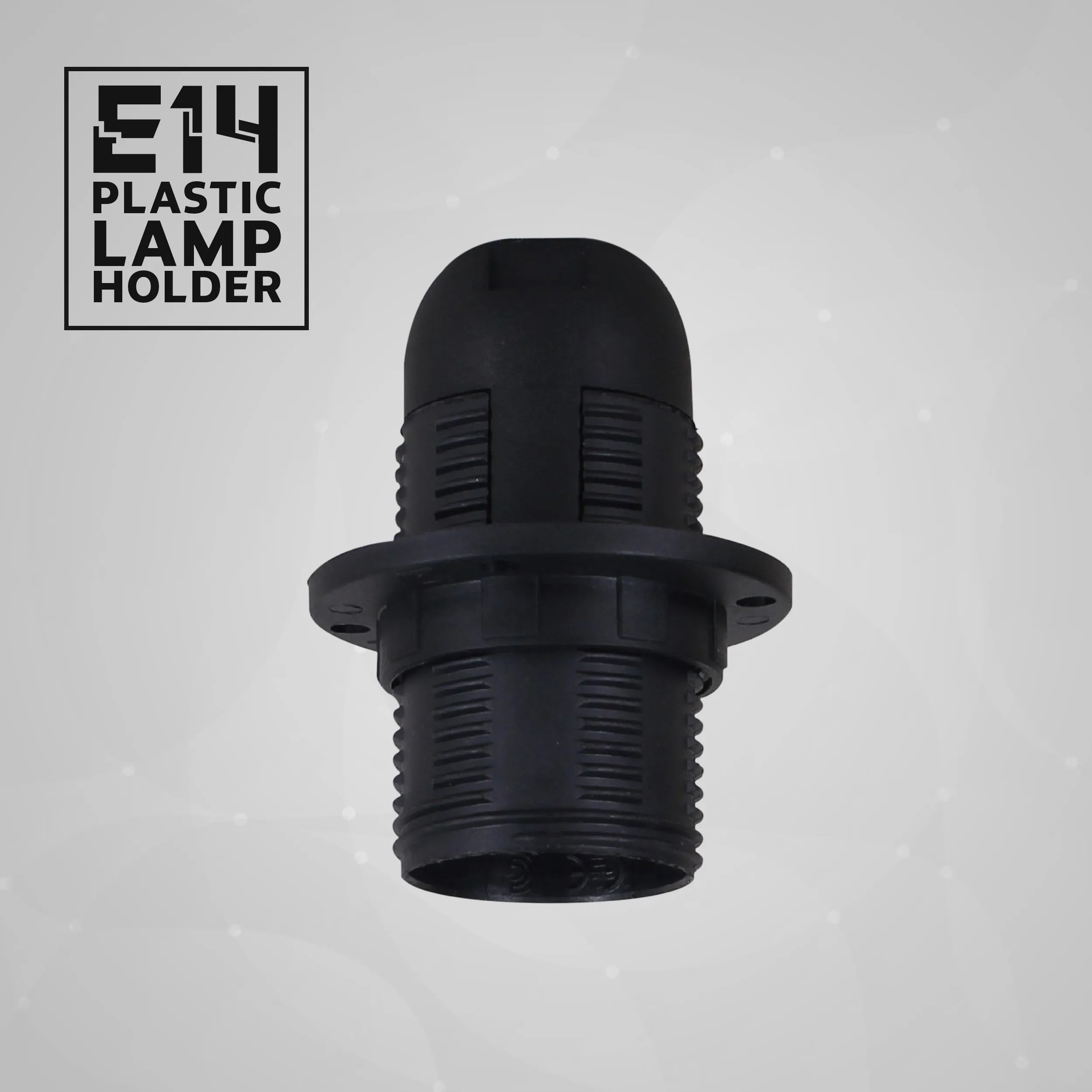 E14 Bulb Holder Edison Small Screw Black Plastic Lamp holder ~4412