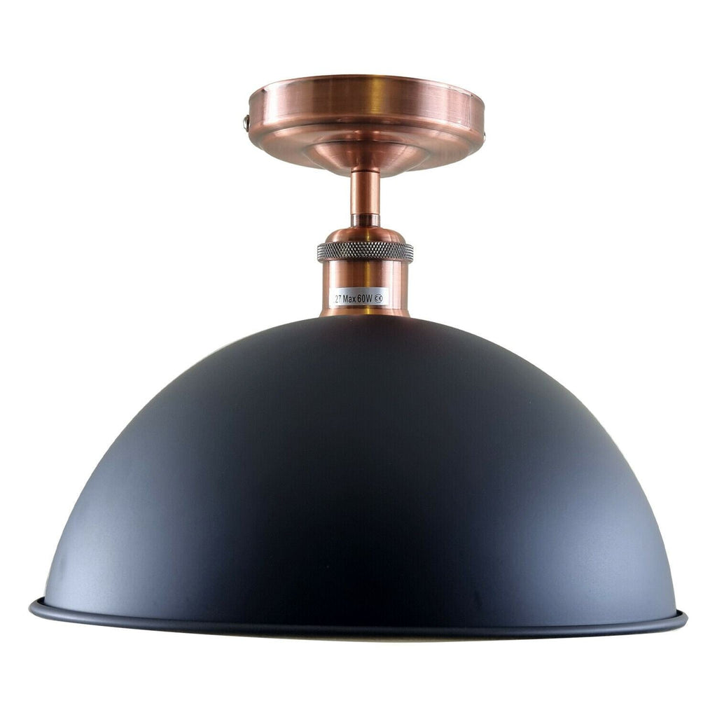 Vintage Black Metal Ceiling Light Coffee Bar Indoor Fixtures ~1218