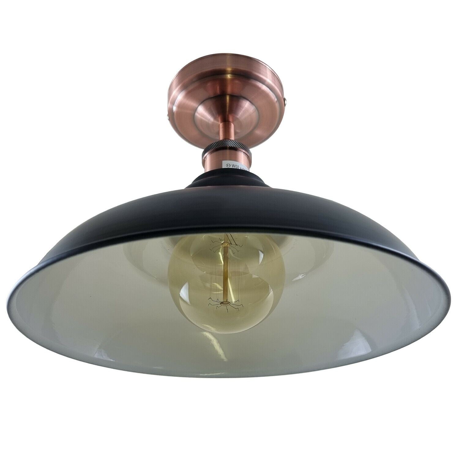 Vintage Black Metal Ceiling Light Coffee Bar Indoor Fixtures ~1218