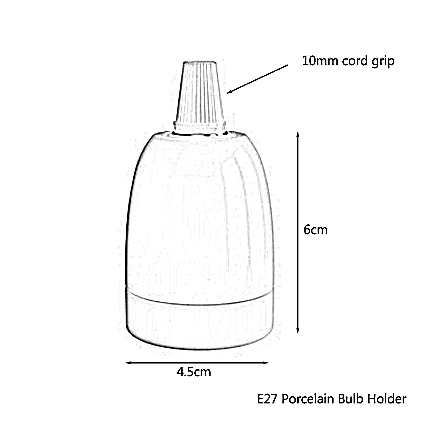 Screw E27 Light Bulb Lamp Holder Base Pendant Socket UK~3413
