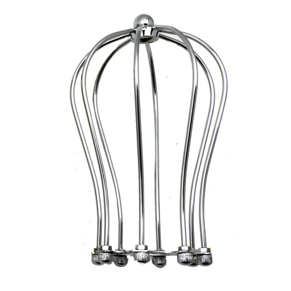 Chrome Lampshade Metal Balloon Cage Wall Easy Fit Hanging light~2846