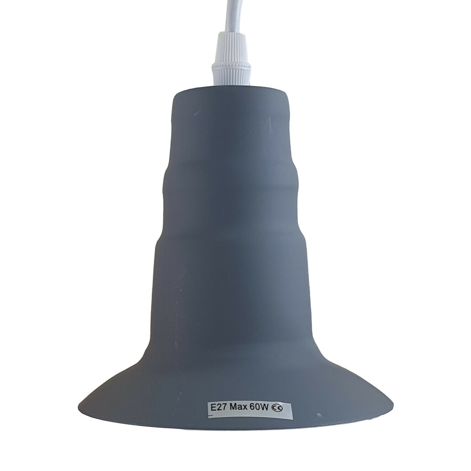 Gray Ceiling Light Fitting Industrial Pendant Lamp Bulb Holder~1680