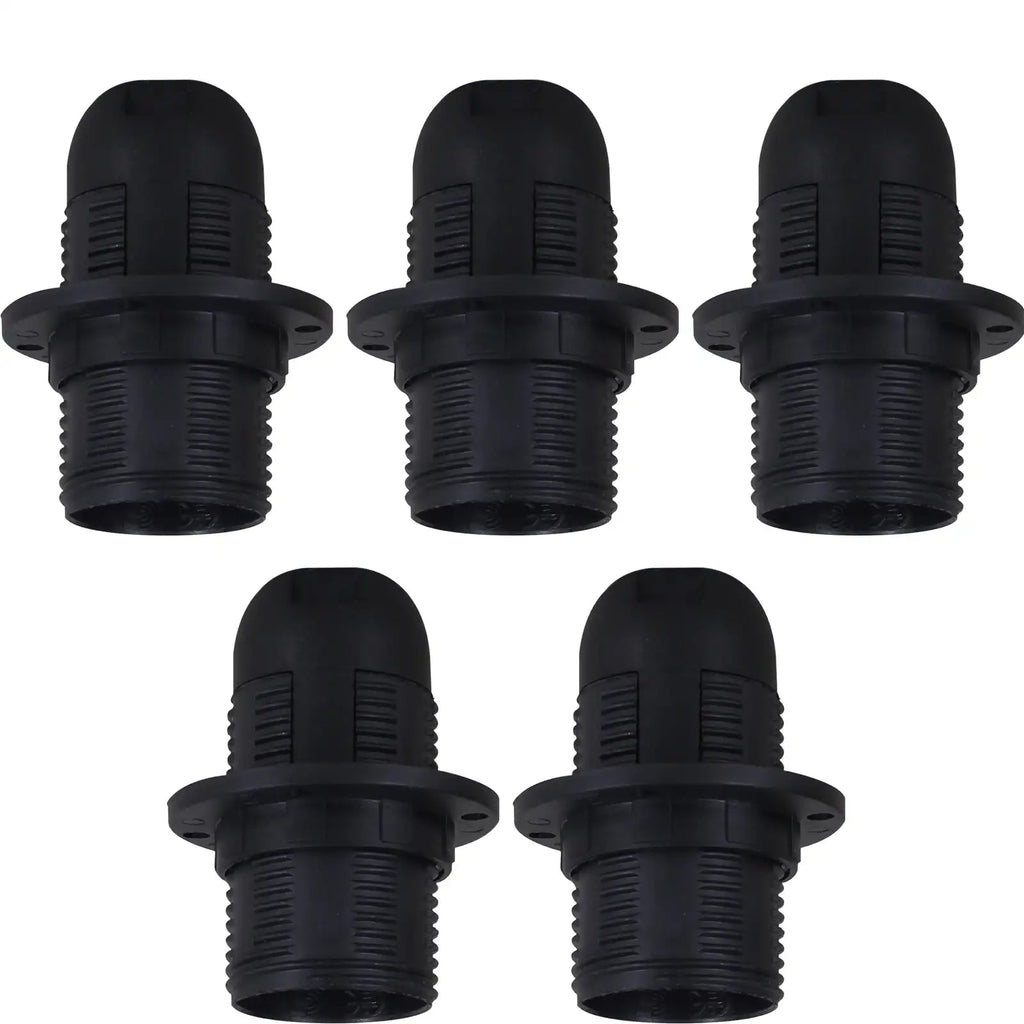 E14 Bulb Holder Edison Small Screw Black Plastic Lamp holder ~4412