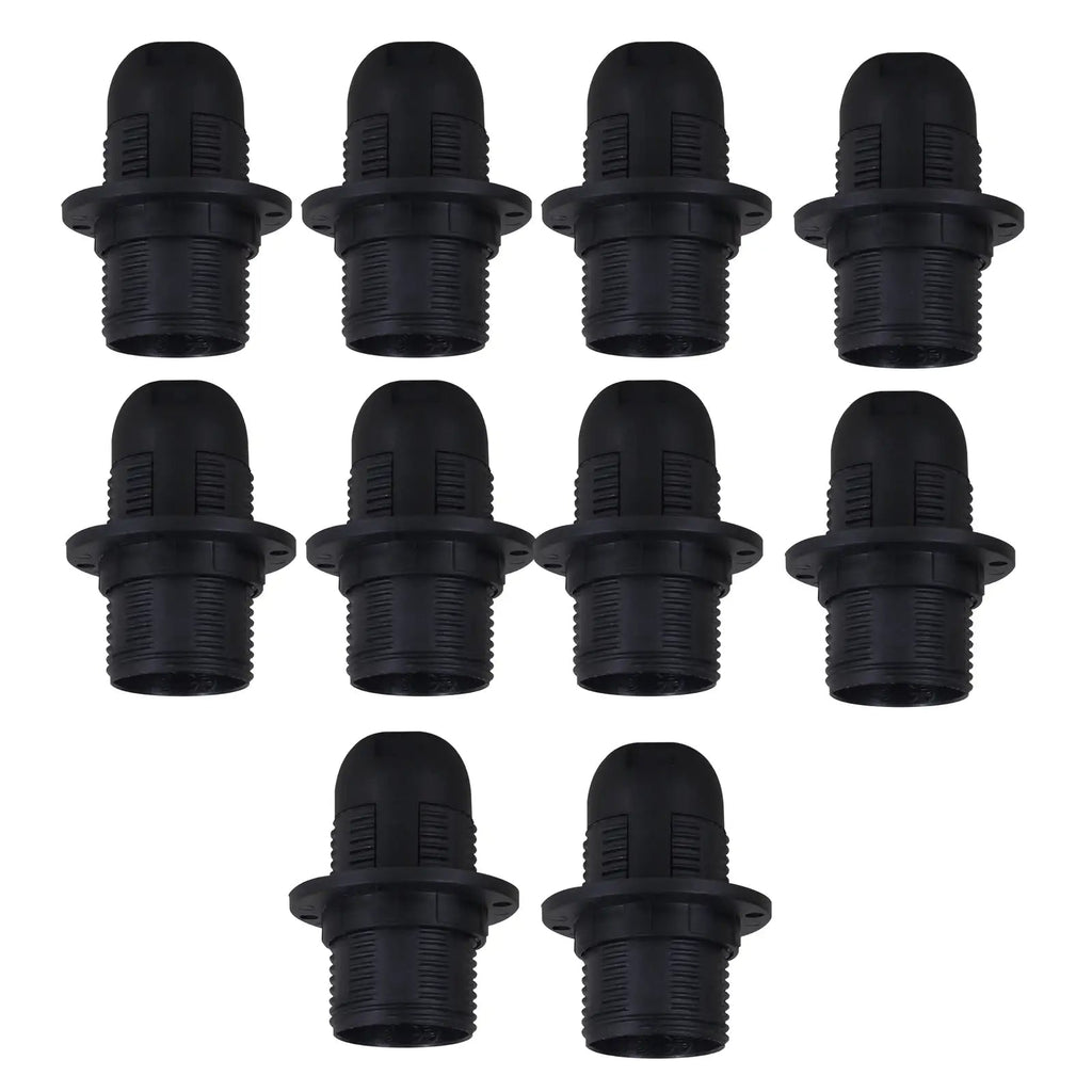 E14 Bulb Holder Edison Small Screw Black Plastic Lamp holder ~4412