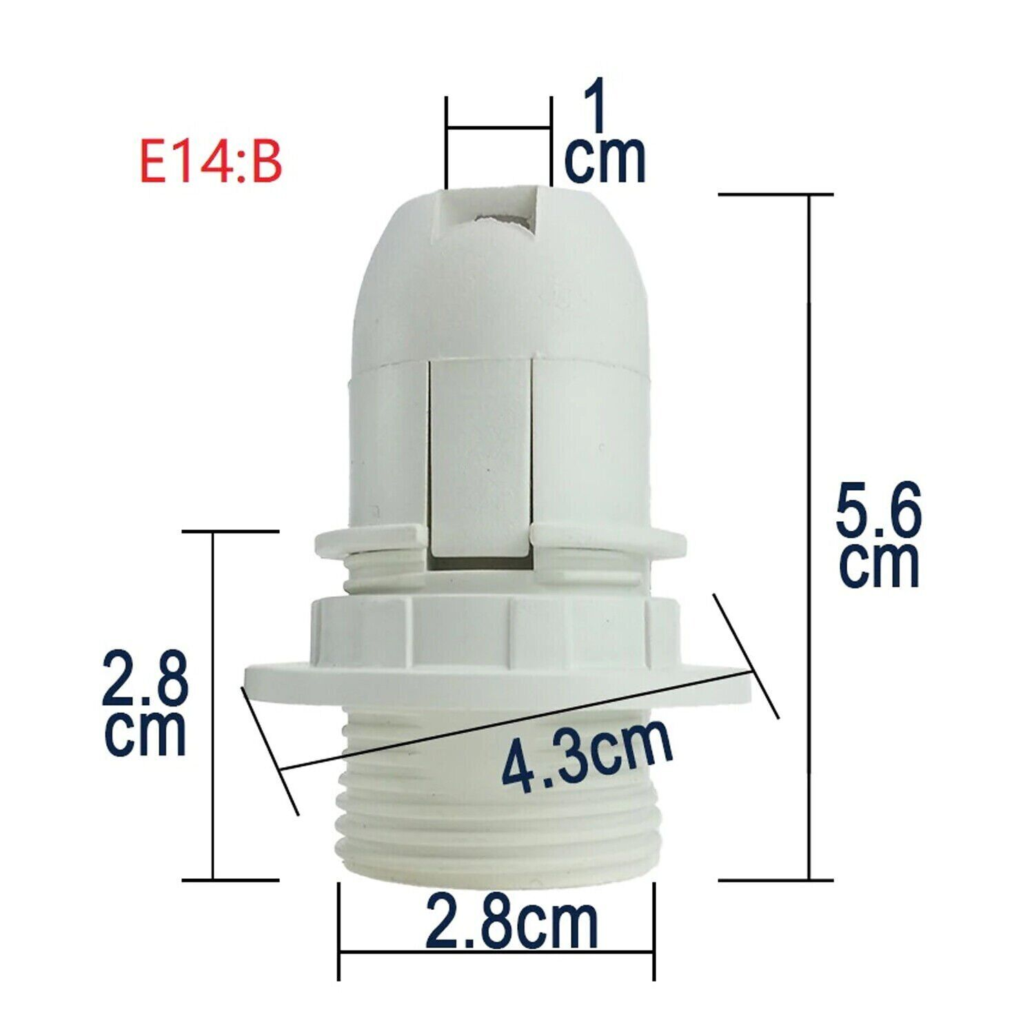 E14 Bulb Holder Edison Small Screw Black Plastic Lamp holder ~4412